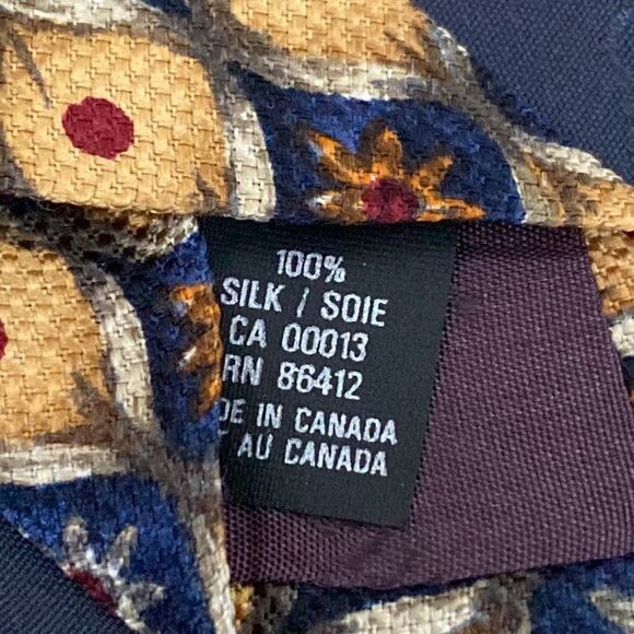 Vintage Christian Dior 100% Silk Tie - Picture 6 of 7